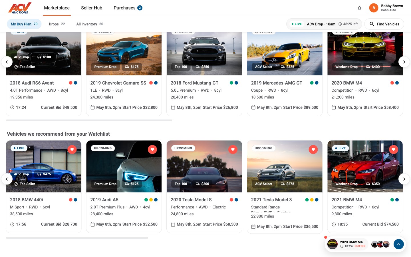 Saved Searches & Watchlist